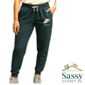 Nike Joggers Charcoal Heathered Track Pants Women’s Sz S Comfort Stretch EUC